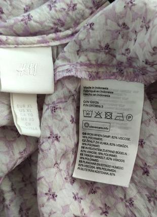 Коротка сукня h&m з якісної легкої тканини з квітковим принтом9 фото