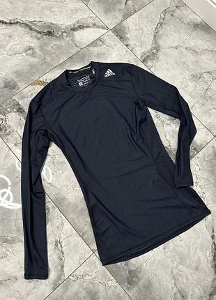 Рашгард синій, компресійний лонгслів футболка для тренувань