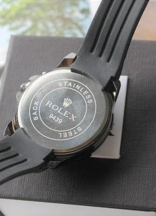 Мужские наручные часы rolex total black4 фото