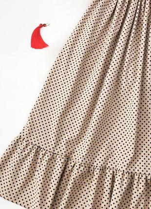 Сукня в актуальний горох міді2 фото