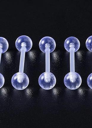 Сережка пірсинг штанга для язика