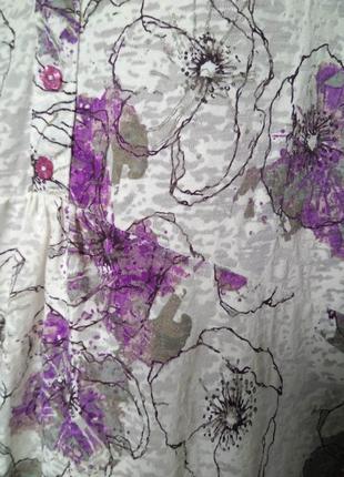 Романтичная блузочка с крылышками и кружевом / летняя женская блузка в цветочный принт8 фото
