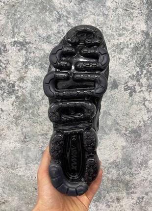 Кроссовки nike vapor max all black7 фото