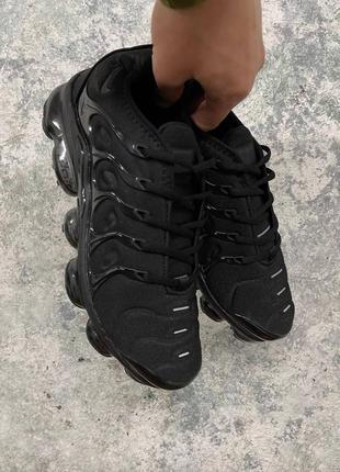 Кроссовки nike vapor max all black6 фото