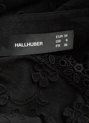 Ажурний топ, блуза hallhuber чорного кольору2 фото