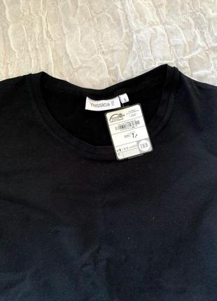 Новая черная базовая футболка yessica 36/382 фото
