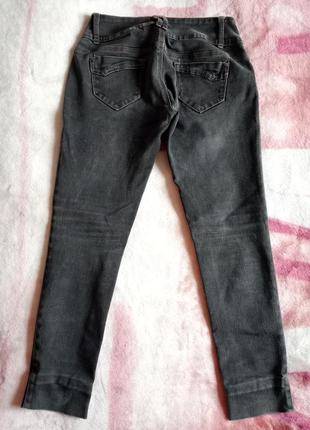 Черные/темно-серые джинсы2 фото