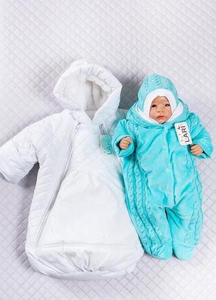 Зимовий набір на виписку "сніжинка" для новонароджених
