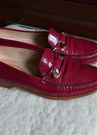 Tod's tods кожаные лаковые туфли мокасины оригинал3 фото