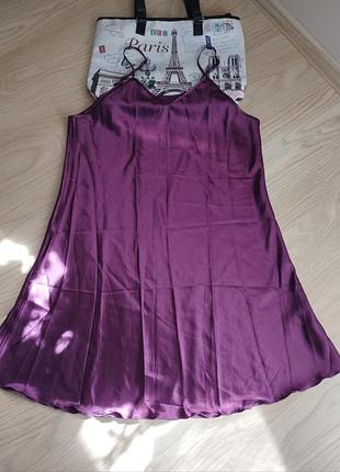 Новий атласний пеньюар ночнушка xxl,3xl