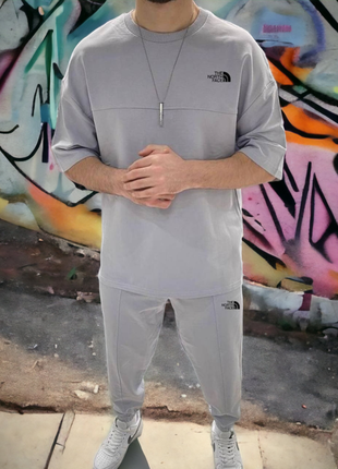 Мужской спортивный костюм the north face серый турция