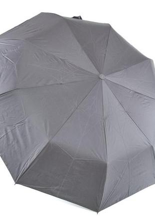 Женский серый зонт полуавтомат складной 9 спиц антиветер с рисунком города внутри 713/13 фото