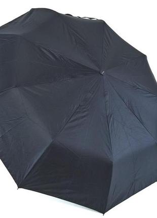 Женский черный зонт полуавтомат складной 9 спиц антиветер с рисунком города внутри 713/53 фото