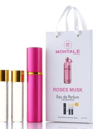 Жіночі міні парфуми тестер montale roses musk 45ml