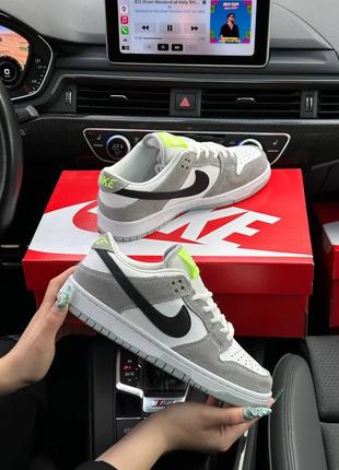 Жіночі замшеві кросівки з шкірою nike sb dunk low pro 🆕 кеди найк сб данк6 фото