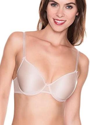 Телесный дышащий бюстгальтер на косточках