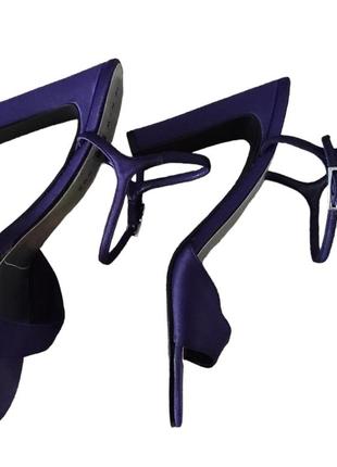 Стильные женские босоножки тм new look, 38 размер, фиолетового цвета7 фото