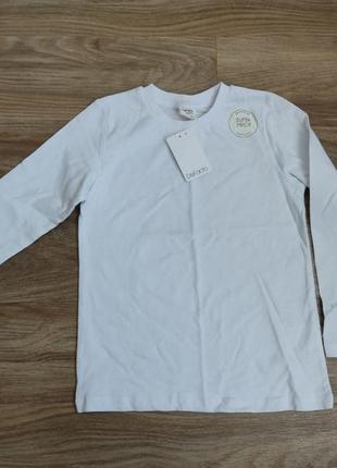 Белый реглан с длинными рукавами на мальчика defacto 116-122 см. 6-7 р.