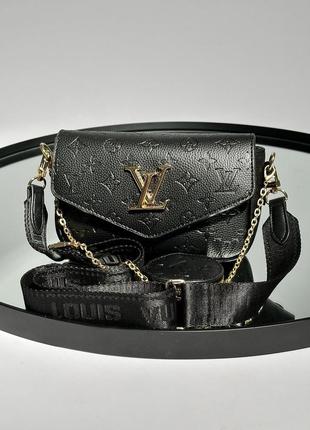 Сумка у стилі louis vuitton pochette leather brown10 фото