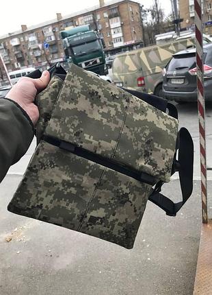 Чоловічий месенджер із кобурою на липучці, планшетка pixel