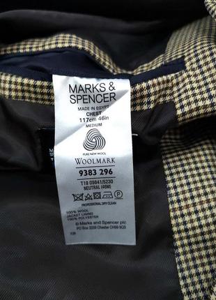 Пиджак стильный m&s pure new wool4 фото