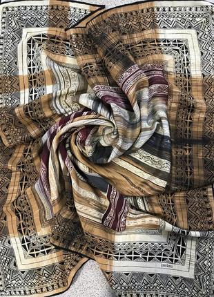Loredano. винтаж. шикарный платок из натурального шелка6 фото