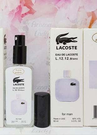 Тестер vip luxury perfume eau de lacoste l. 12.12 blanc 65 мл1 фото