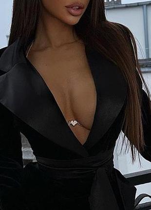 Унікальний аксесуар на груди бюсте body chain, ланцюги на тіло6 фото