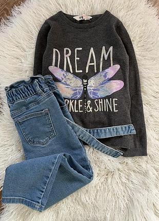 Кофточка свитерок детский принт h&m
