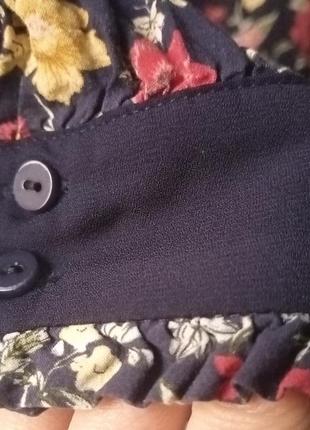 Блузка фирменная orsay вискоза, цветочный принт3 фото