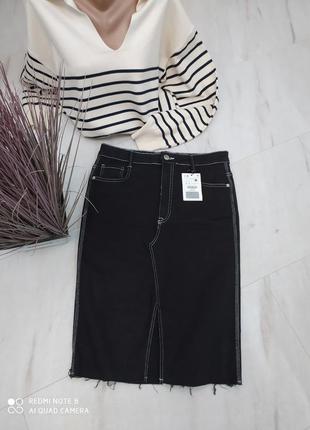 Юбка джинсовая  bershka р 40