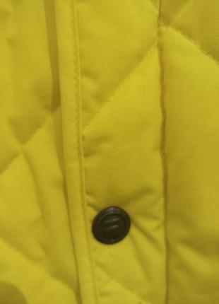 Куртка желтая, стеганная4 фото