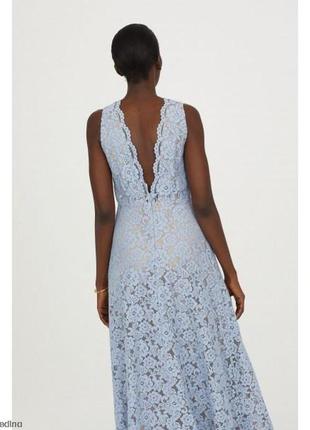Потрясающие нежное ажурное платье с плотного гипюра нарядное вечерние3 фото