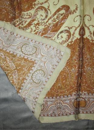 Шелковый платок basile италия винтаж платок 100% шелк2 фото