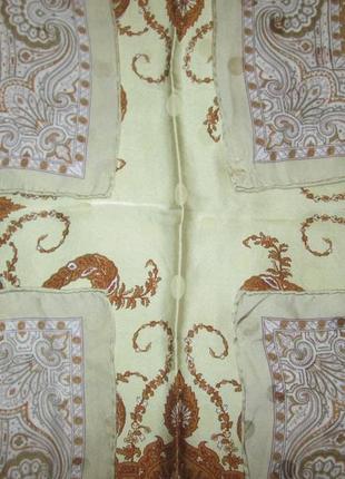 Шелковый платок basile италия винтаж платок 100% шелк3 фото