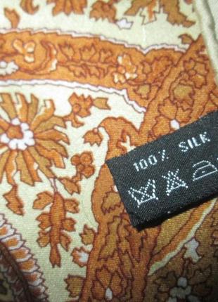 Шелковый платок basile италия винтаж платок 100% шелк5 фото
