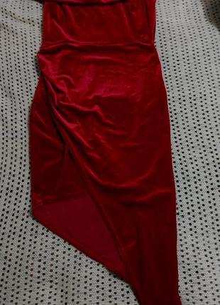 Платье бархатное