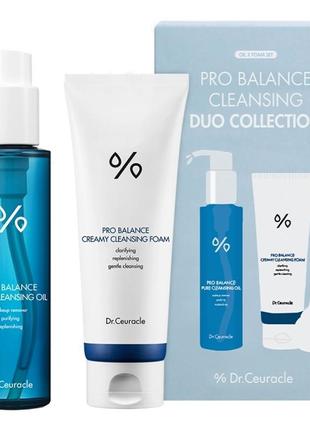 Набір очисних засобів для обличчя dr.ceuracle pro balance cleansing duo collection