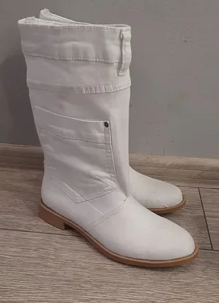 Сапоги джинсовые