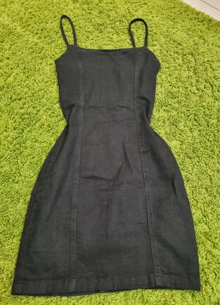 Платье из денима, h&m, размер xs