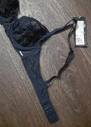 Брендовый новый кружной полупрозрачный бюстгалтер р.70 a 32 a от autograph marks &amp; spencer на косточках