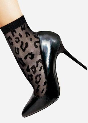 Модні жіночі шкарпетки lores "leopardo" 20-40 den4 фото
