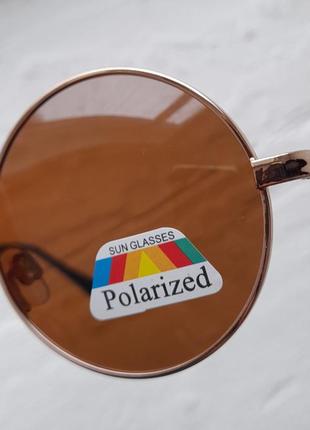 Очки солнцезащитные с поляризацией круглые классические базелио3 фото