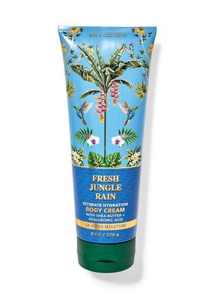 Увлажняющий крем для тела bath & body works fresh jungle rain1 фото