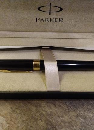 Кулькова ручка parker ingenuity large classic black gold trim (gt) 5th technology mode pen (s09592206 фото