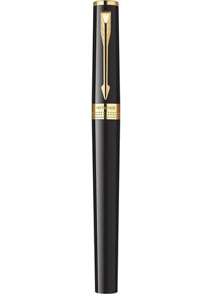 Кулькова ручка parker ingenuity large classic black gold trim (gt) 5th technology mode pen (s09592208 фото