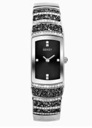 Жіночий наручний годинник sexy з кристалами swarowski