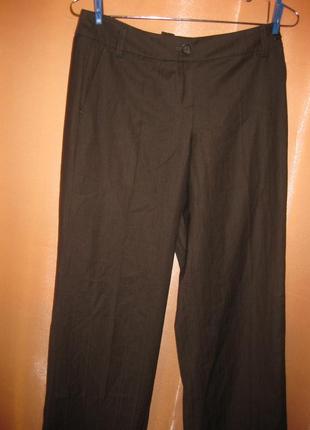 Класичні офісні ділові штани брюки довгі прямі кюлоти esprit км1644 маленький з кишенями8 фото
