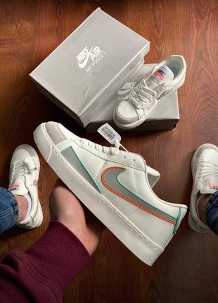 👟кроссовки мужские nike blazer white &amp; gray👟