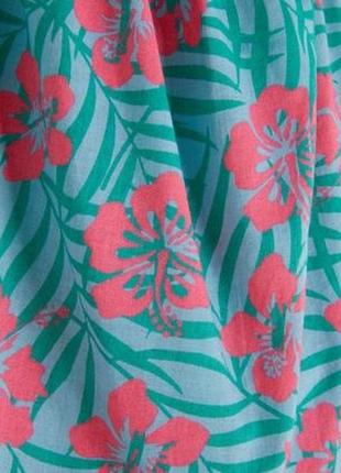 Брендовий літній сарафан для дівчинки в тропічному стилі. 100% бавовна. англія